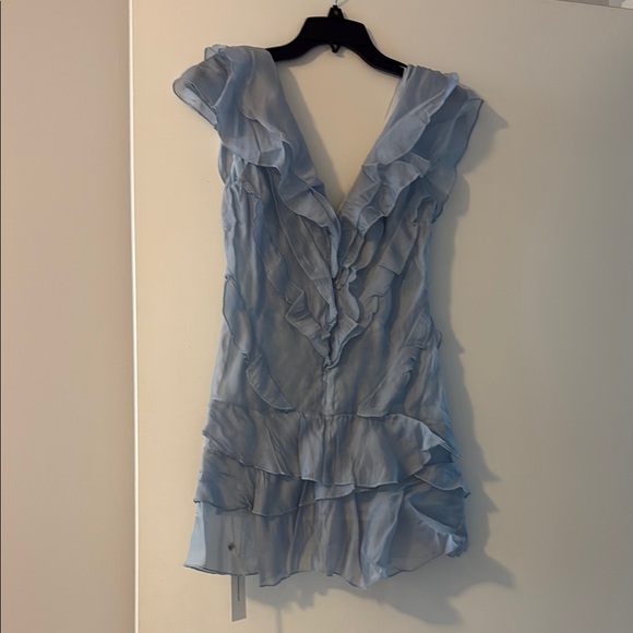 Commense Blue Ruffled Mini Sundress - Picture 3 of 5